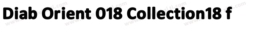 Diab Orient 018 Collection18 font字体转换